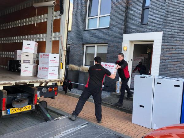 verhuizers in actie