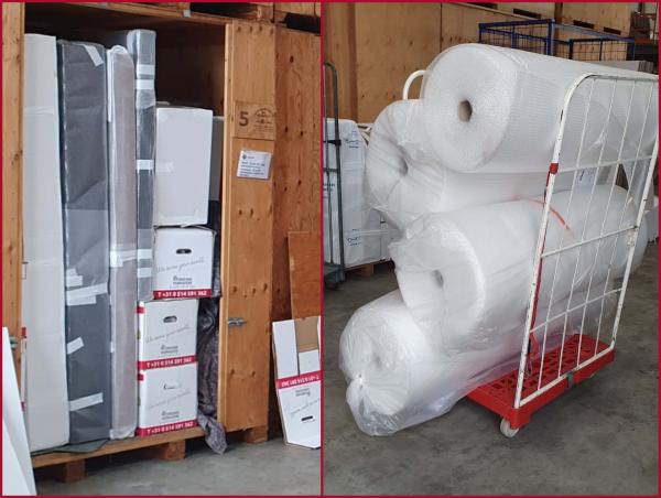 Export verhuizing inpakken