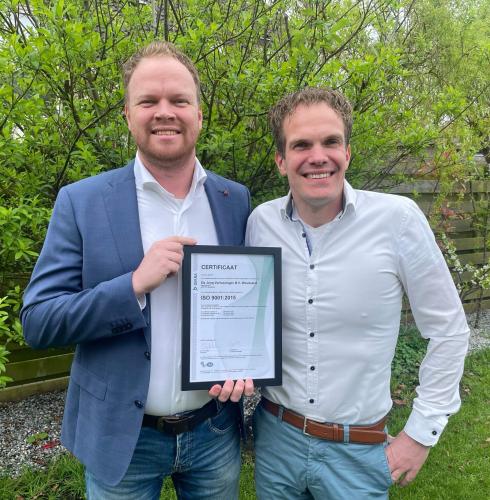 ISO 9001 certificering voor De Jong Verhuizingen